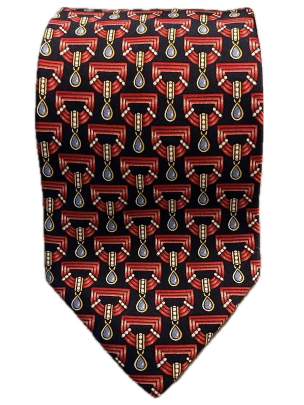 100% Silk Vintage Luca Franzini Italian Men’s Tie, Made in Italy by UK Tie Rack